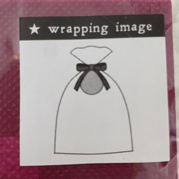 Amifa Drawstring Gift Wrapping Bag. Thank You Print. Red Multi. 1 Piece - Picture 7 of 8